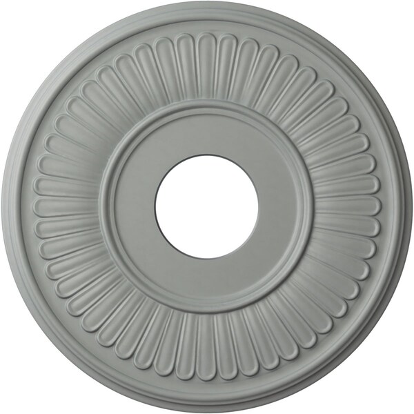 Ekena Millwork Berkshire Ceiling Medallion (Fits Canopies up to 7"), 15 3/4"OD x 3 7/8"ID x 3/4"P, Primed White CM15BE - main
